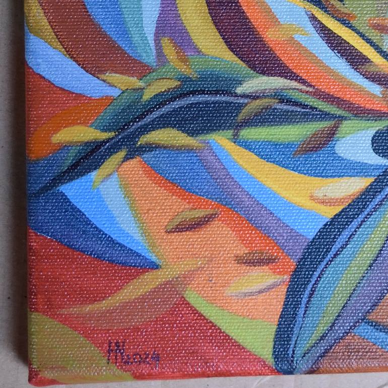 Original Abstract Expressionism Abstract Painting by Aniko Hencz