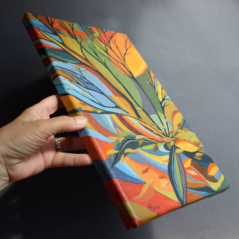 Original Abstract Expressionism Abstract Painting by Aniko Hencz