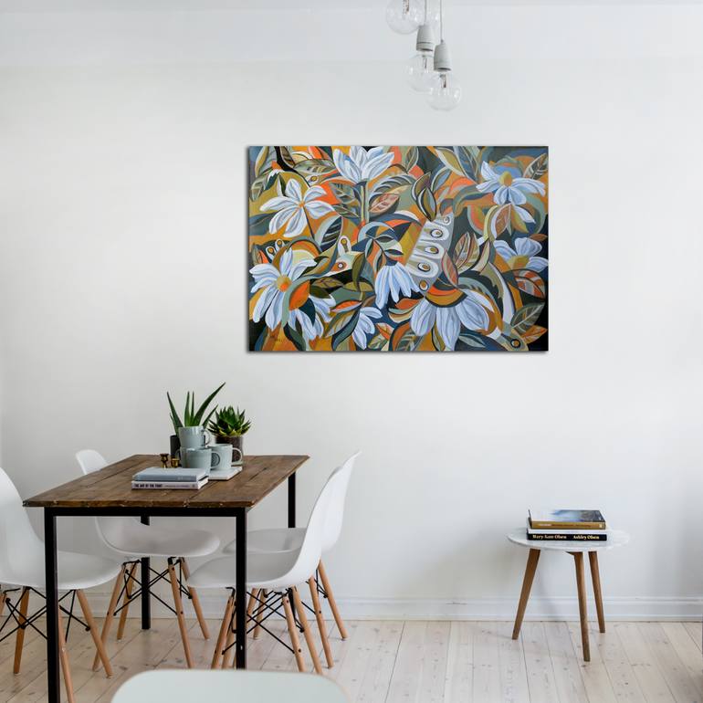 Original Abstract Expressionism Abstract Painting by Aniko Hencz