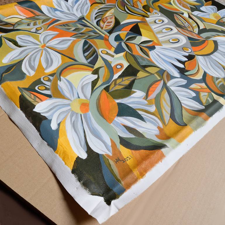 Original Abstract Expressionism Abstract Painting by Aniko Hencz