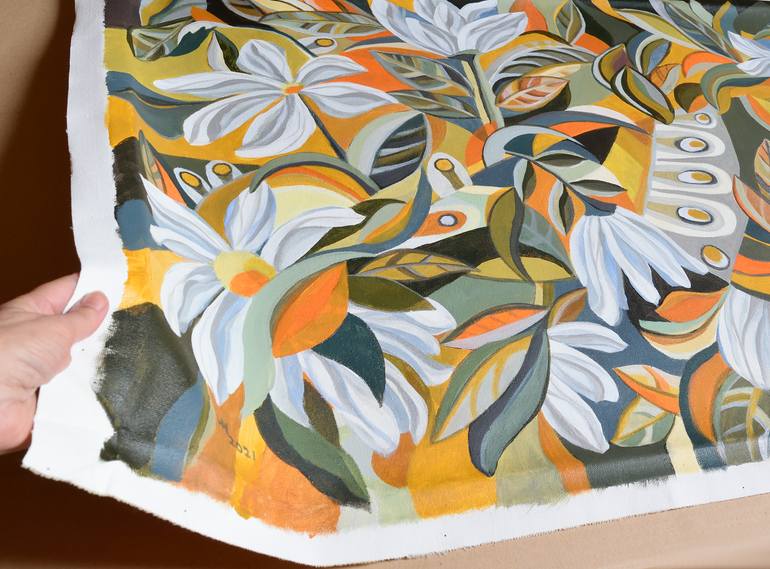 Original Abstract Expressionism Abstract Painting by Aniko Hencz