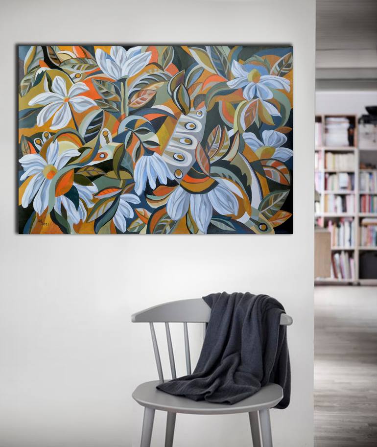 Original Abstract Expressionism Abstract Painting by Aniko Hencz