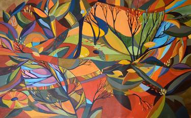 Print of Abstract Nature Paintings by Aniko Hencz