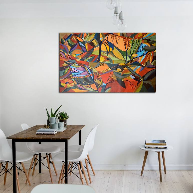 Original Abstract Nature Painting by Aniko Hencz 
