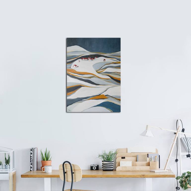 Original Contemporary Landscape Painting by Aniko Hencz