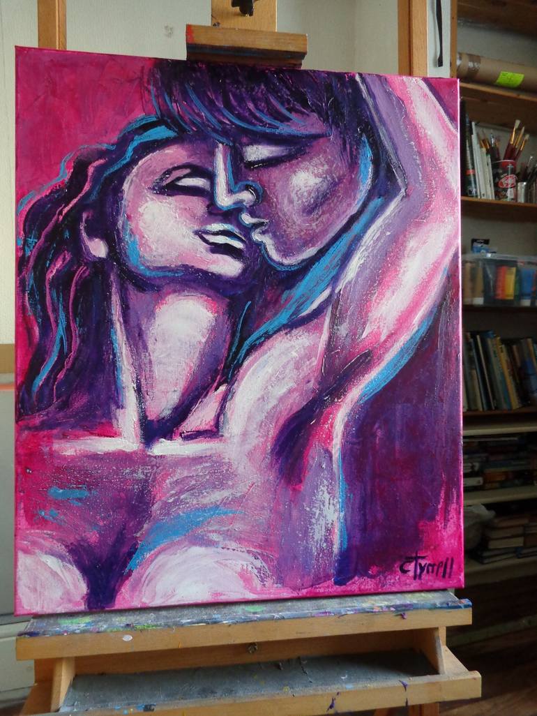 Original Figurative Love Painting by Carmen Tyrrell