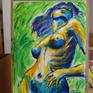 painting on the easel