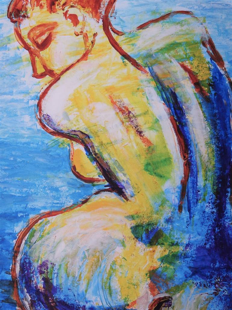 Original Figurative Nude Painting by Carmen Tyrrell