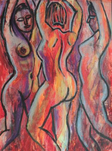 Print of Nude Paintings by Carmen Tyrrell