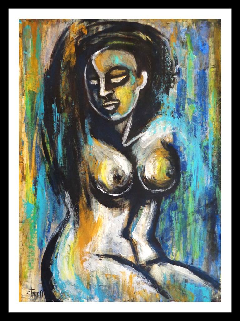 Original Figurative Nude Painting by Carmen Tyrrell