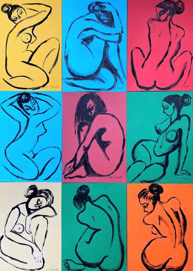 Original Figurative Nude Paintings by Carmen Tyrrell