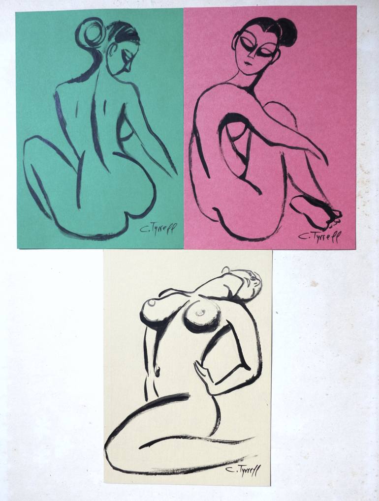 Original Figurative Nude Painting by Carmen Tyrrell