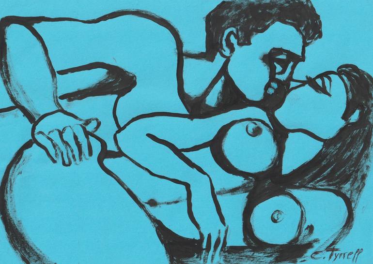 Original Figurative Love Painting by Carmen Tyrrell