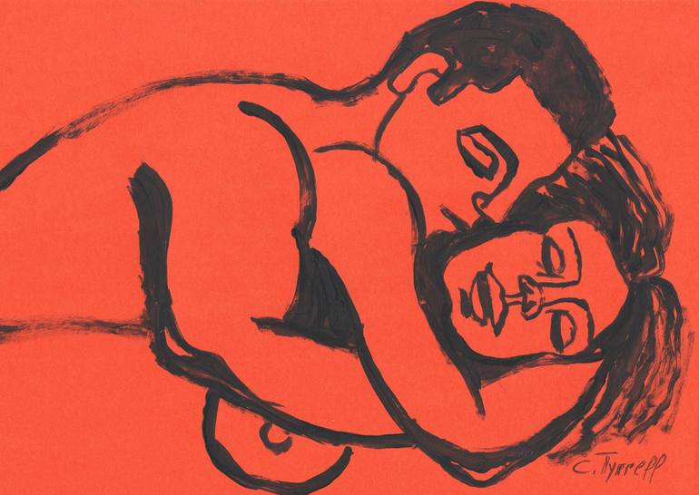 Original Figurative Love Painting by Carmen Tyrrell