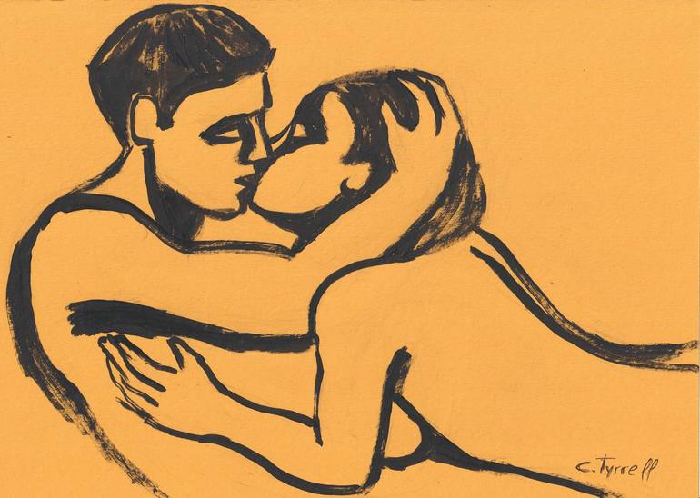 Original Figurative Love Painting by Carmen Tyrrell