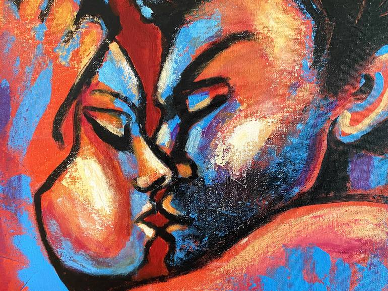 Original Figurative Love Painting by Carmen Tyrrell