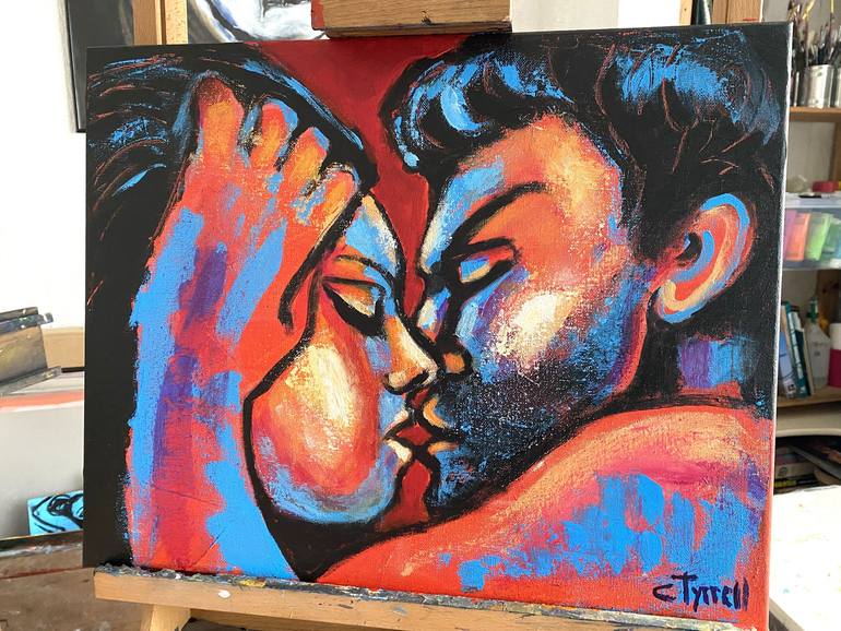 Original Figurative Love Painting by Carmen Tyrrell