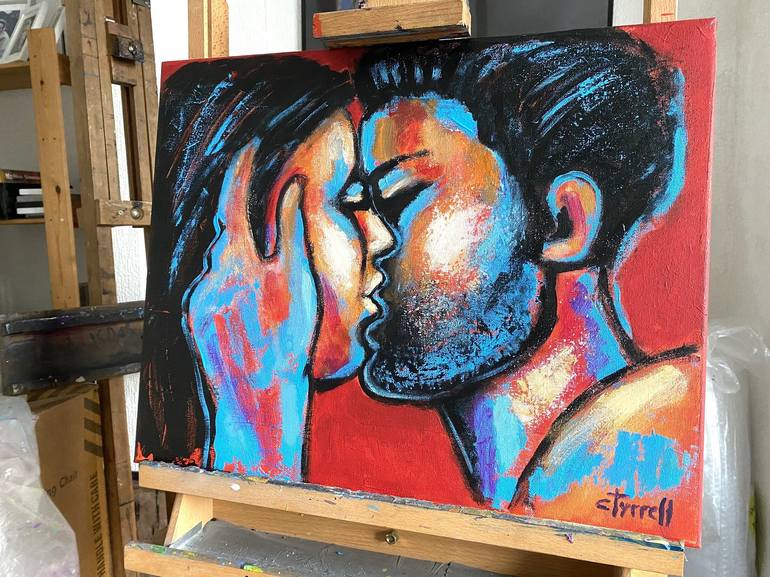 Original Figurative Love Painting by Carmen Tyrrell