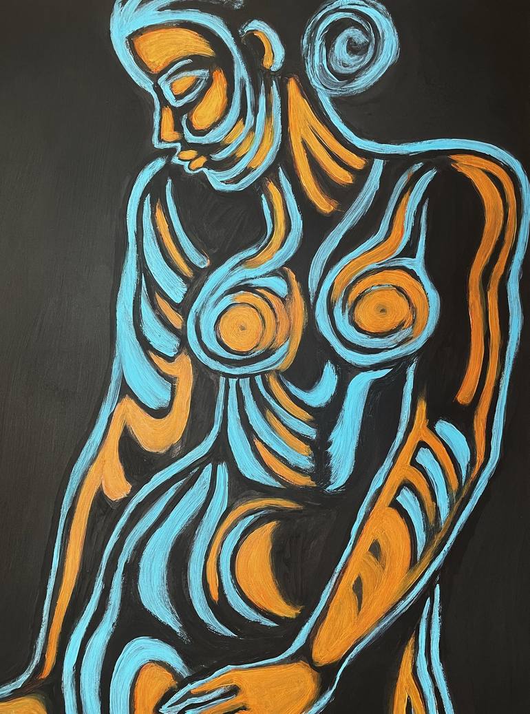 Original Figurative Nude Painting by Carmen Tyrrell