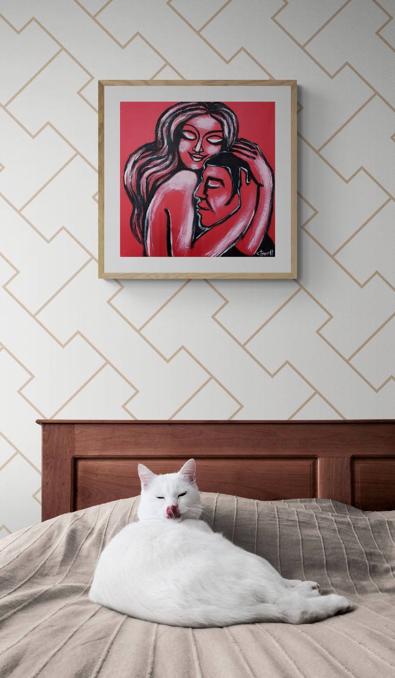 Original Figurative Love Painting by Carmen Tyrrell