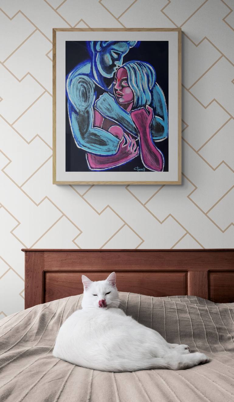 Original Figurative Love Painting by Carmen Tyrrell