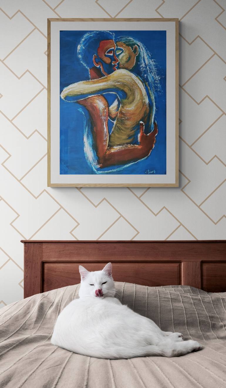 Original Figurative Love Painting by Carmen Tyrrell