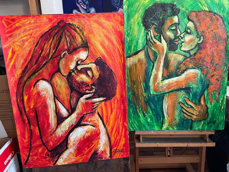 Original Contemporary Love Painting by Carmen Tyrrell