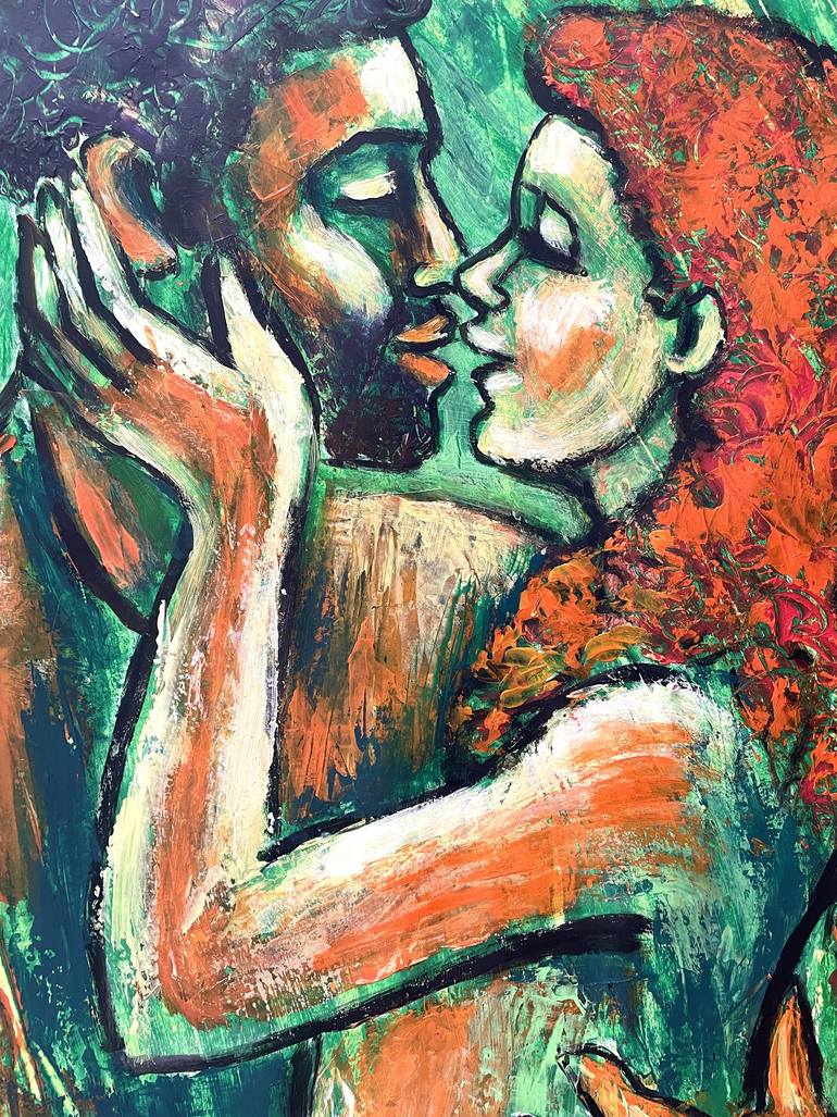 Original Figurative Love Painting by Carmen Tyrrell