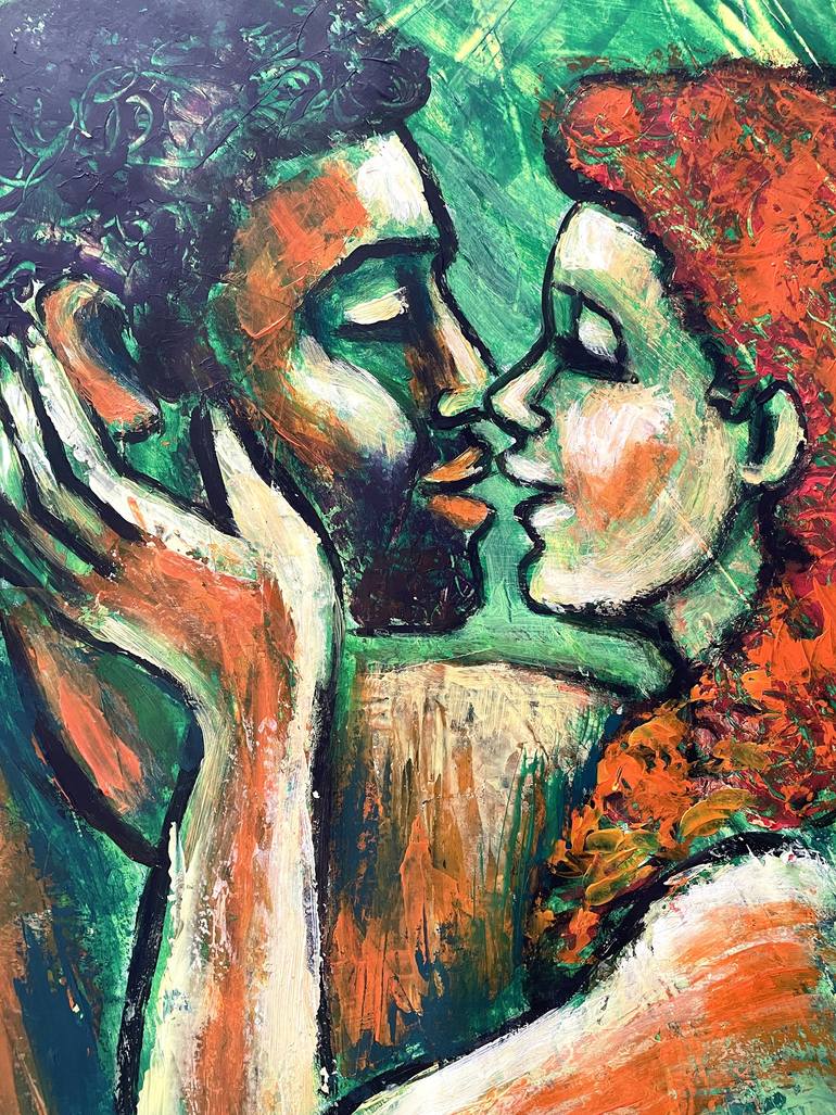 Original Figurative Love Painting by Carmen Tyrrell