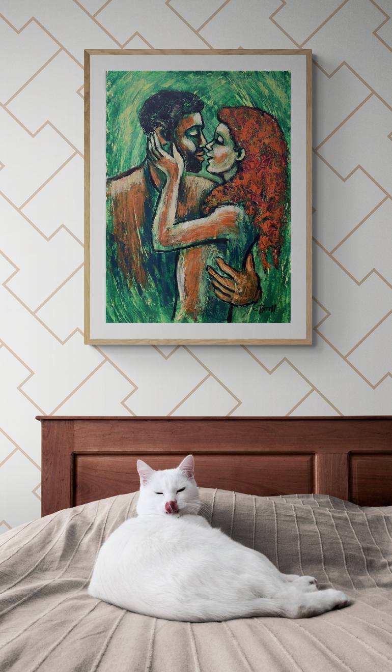 Original Figurative Love Painting by Carmen Tyrrell