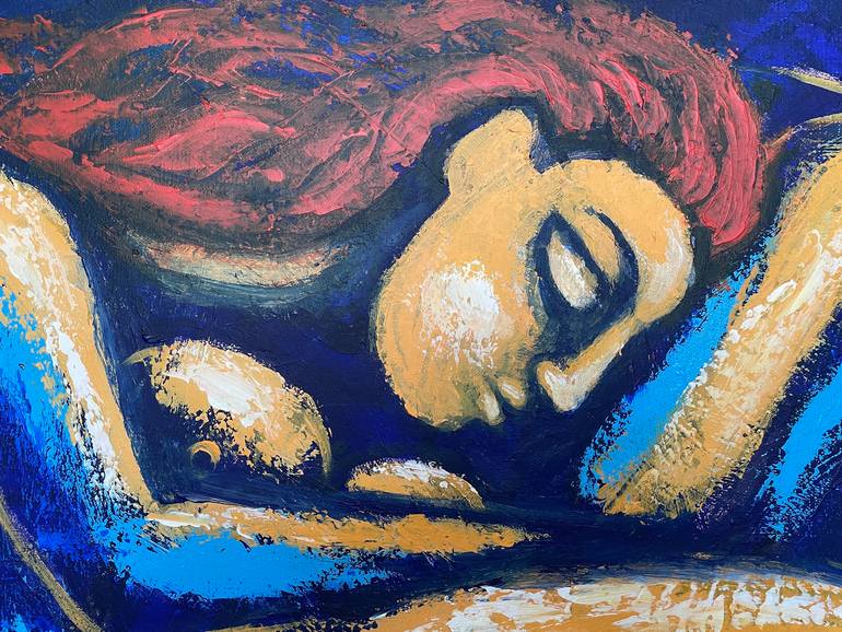 Original Contemporary Nude Painting by Carmen Tyrrell