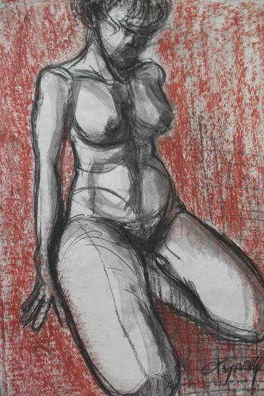 Print of Figurative Nude Drawings by Carmen Tyrrell