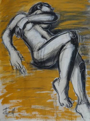 Original Expressionism Nude Drawings by Carmen Tyrrell