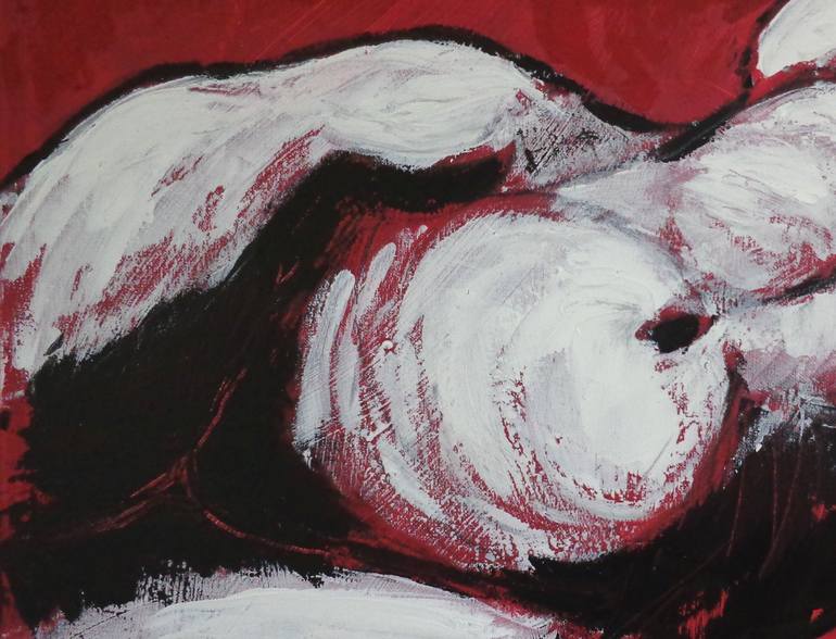 Original Abstract Expressionism Nude Painting by Carmen Tyrrell