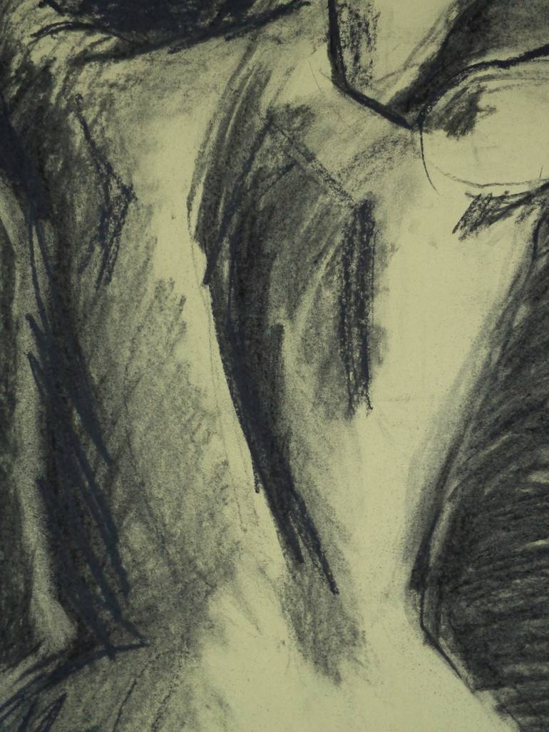 Original Expressionism Nude Drawing by Carmen Tyrrell