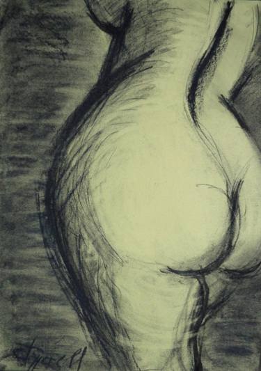 Original Expressionism Nude Drawings by Carmen Tyrrell