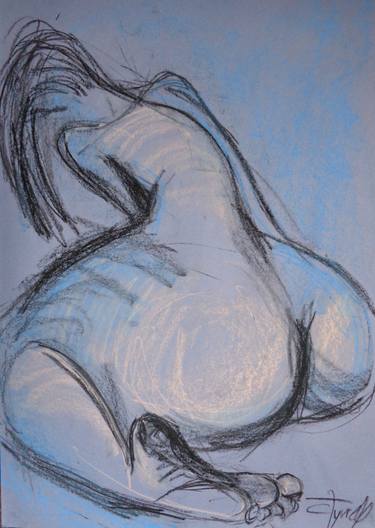 Print of Nude Drawings by Carmen Tyrrell