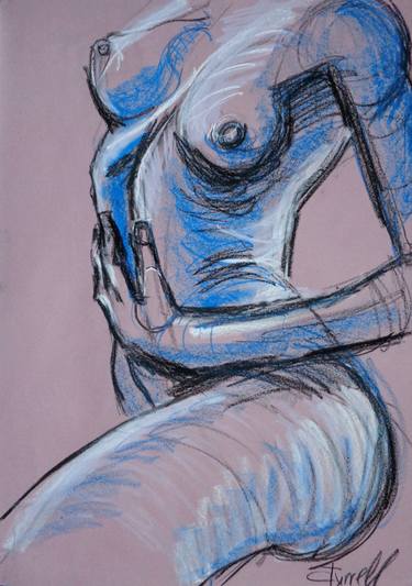 Print of Expressionism Nude Drawings by Carmen Tyrrell