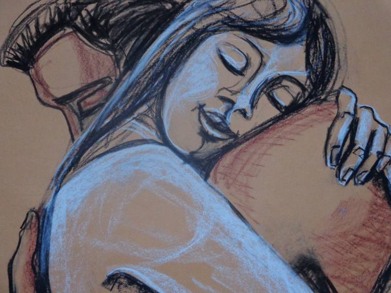 Original Figurative Love Drawing by Carmen Tyrrell