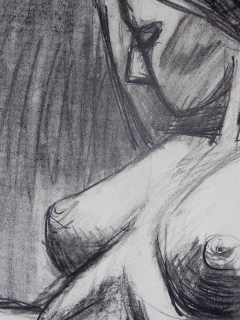 Original Figurative Nude Drawing by Carmen Tyrrell