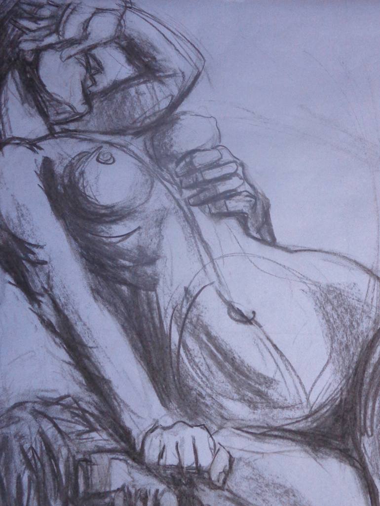 Original Figurative Love Drawing by Carmen Tyrrell