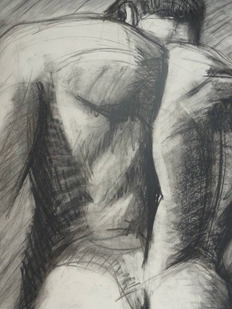 Original Figurative Nude Drawing by Carmen Tyrrell