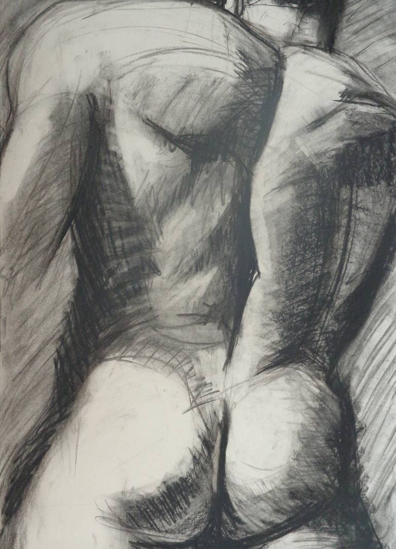 Original Figurative Nude Drawing by Carmen Tyrrell