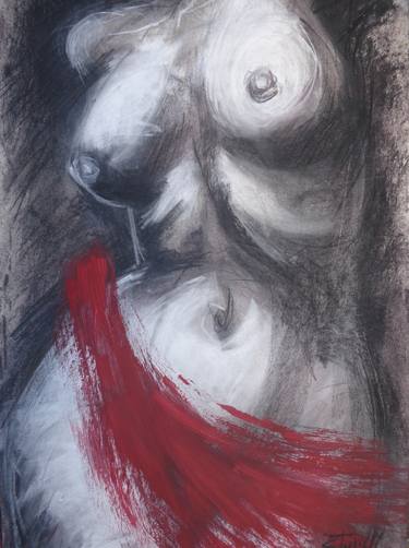 Original Abstract Expressionism Nude Drawings by Carmen Tyrrell