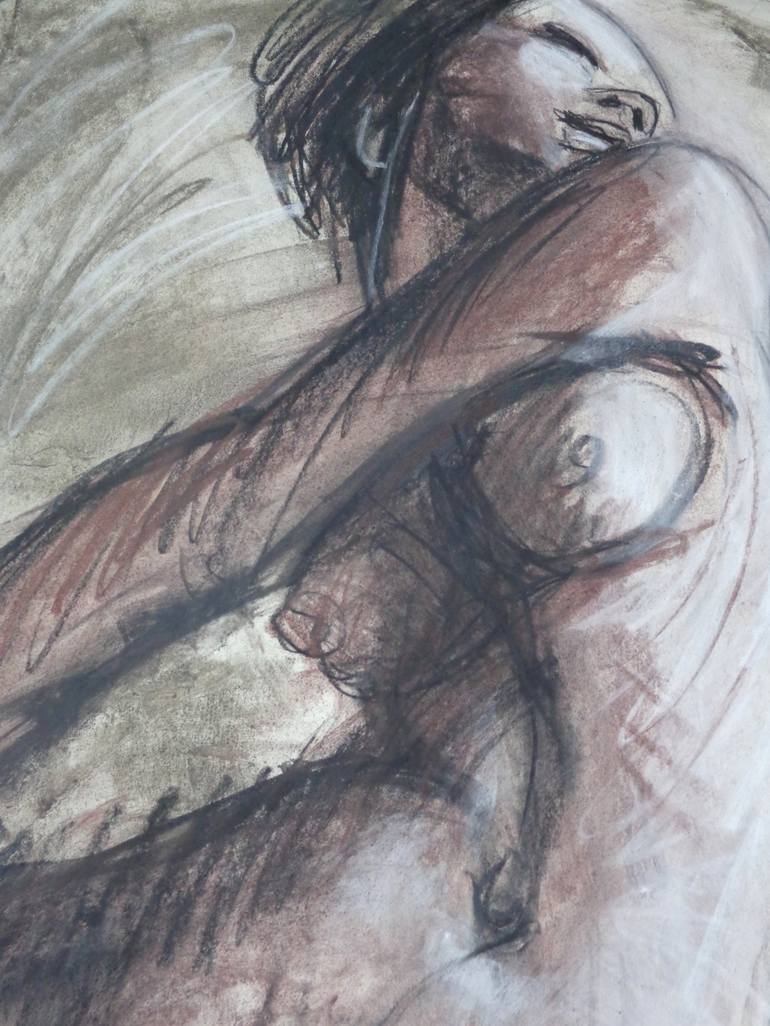 Original Figurative Nude Drawing by Carmen Tyrrell