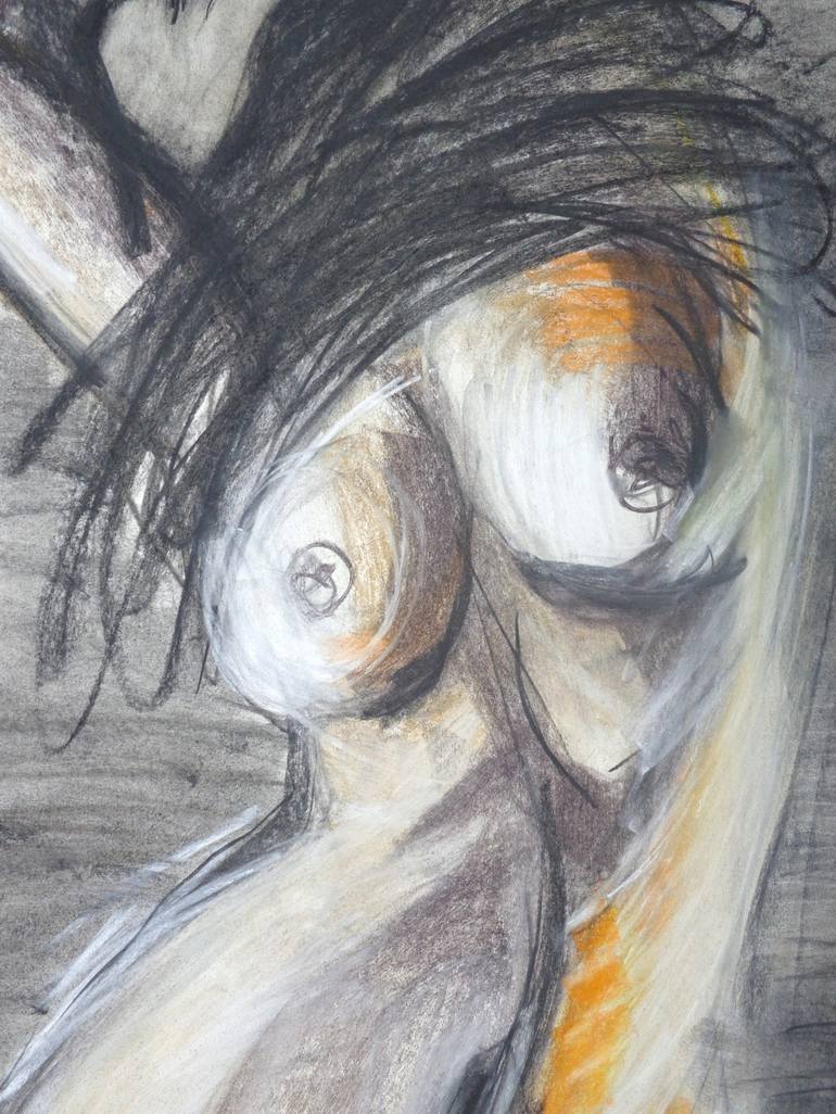 Original Figurative Nude Drawing by Carmen Tyrrell