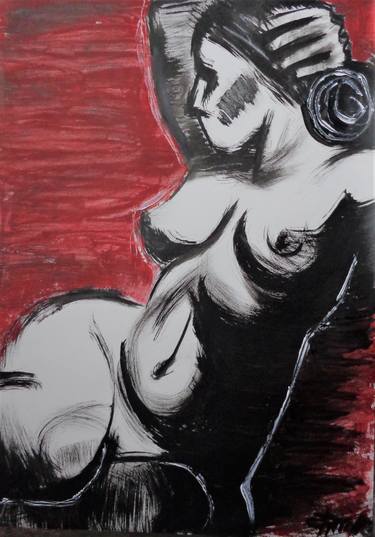 Original Figurative Nude Paintings by Carmen Tyrrell