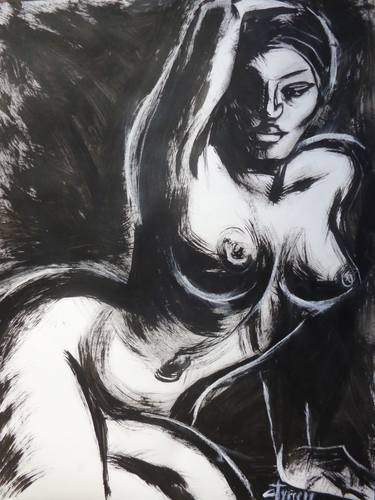 Print of Expressionism Nude Paintings by Carmen Tyrrell
