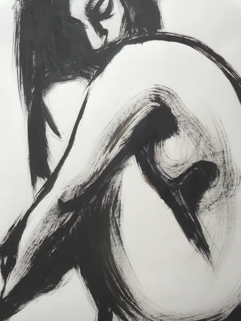 Original Expressionism Nude Painting by Carmen Tyrrell