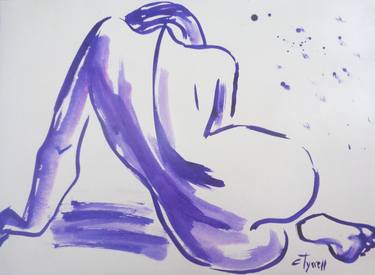 Original Expressionism Nude Drawings by Carmen Tyrrell